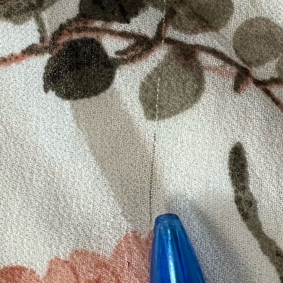 Staccato Long Sleeve Floral Dress in Cream and Brown - Picture 14 of 14